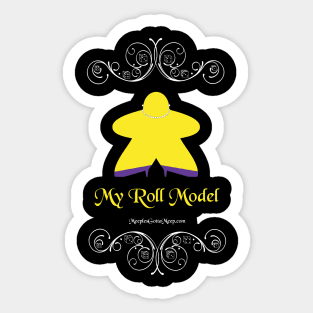 Roll Model, yellow, dark Sticker